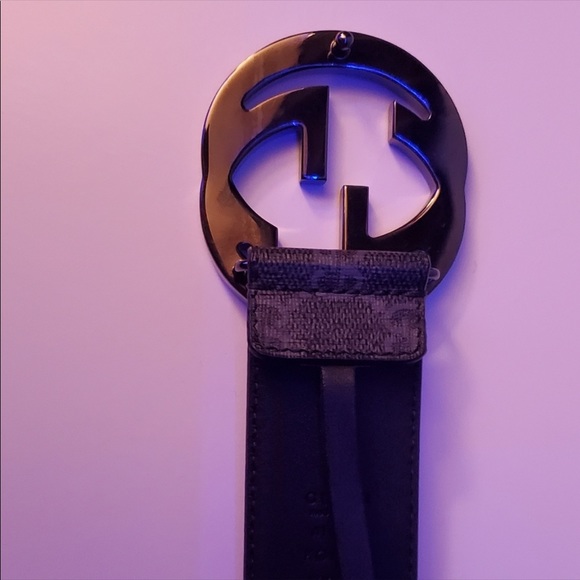 Dark grey authentic Gucci belt - Picture 4 of 6